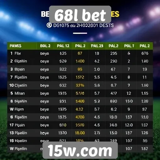 Comparativo de odds em 68l bet